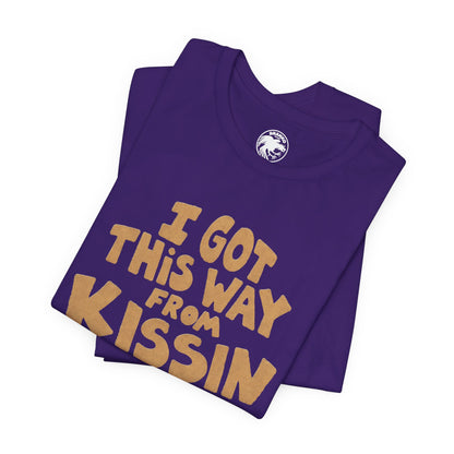 I Got This Way From Kissin’ Girls  (Replica 70's Lesbian Pride Shirt)