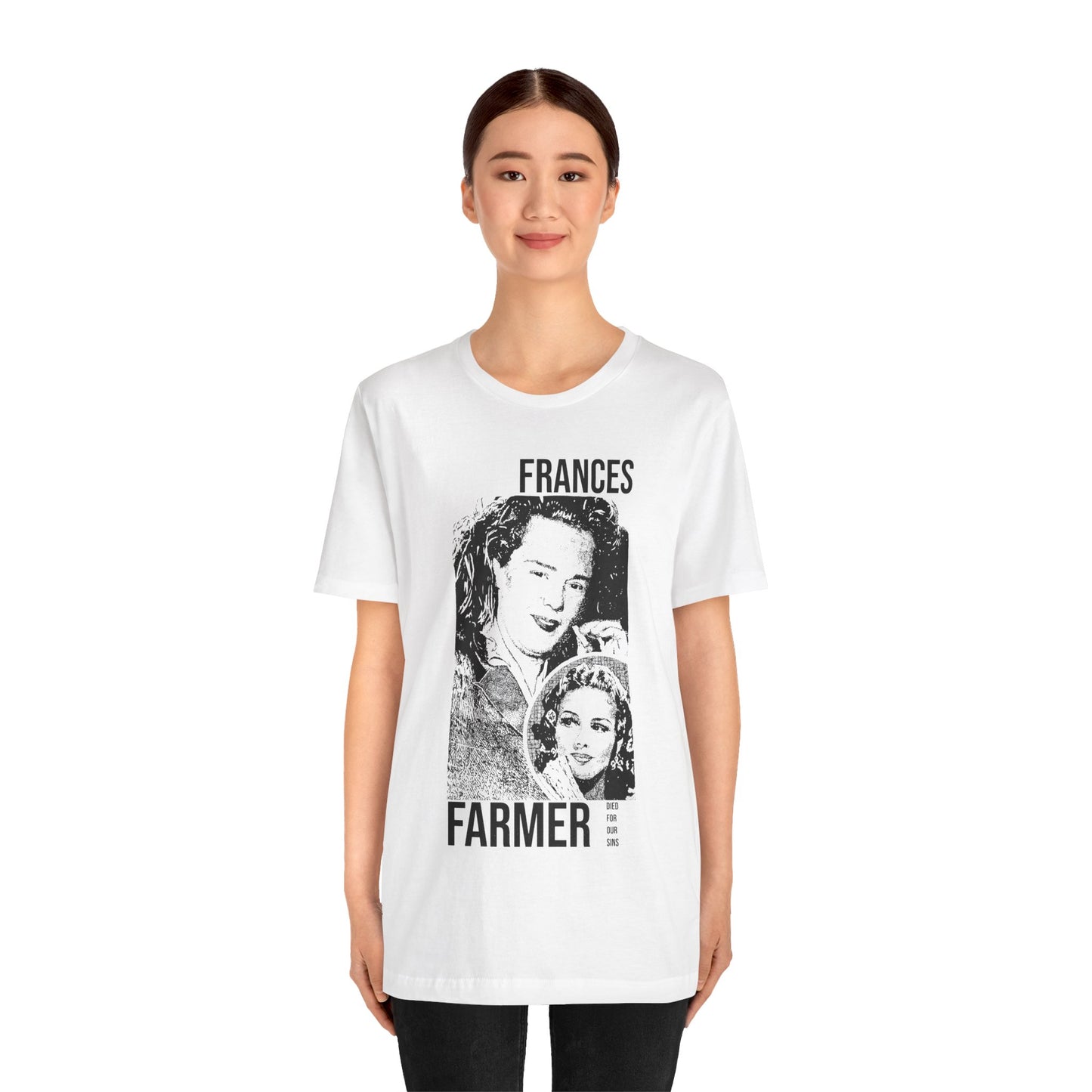 Frances Farmer Died for Our Sins (Graphic with Vintage Print Effect)