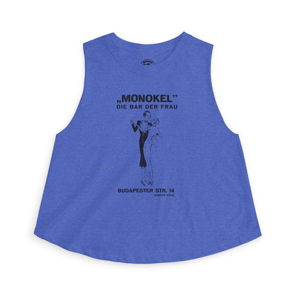 Monokel Crop Top(Early 1930's Berlin Germany Lesbian Bar/Closed by Nazis in 1933/Translation: Monocle The Women's Bar)