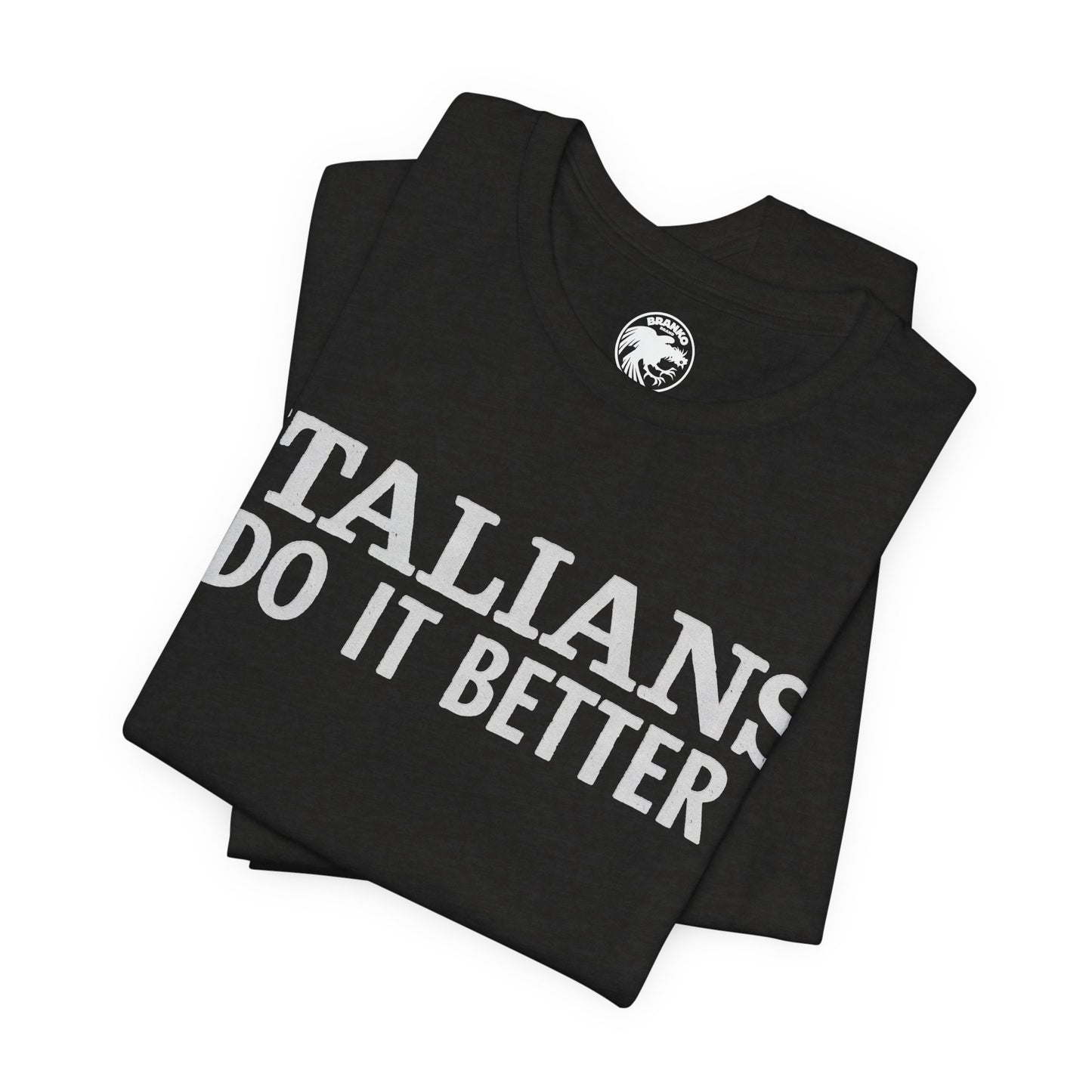 Italians Do it Better (Replica Madonna Shirt from Papa Don't Preach Video/Graphic with Vintage Print Effect)