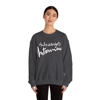 Interview Magazine Logo Sweatshirt (Replica Promo Sweatshirt/Andy Warhol's Interview Magazine)