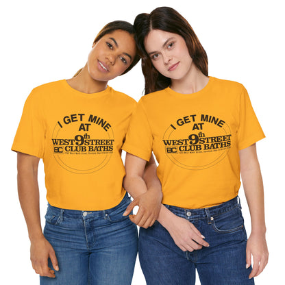 West 9th Street Club Baths Cleveland (Replica Late 70's Promo Shirt for Cleveland Club Bath Location)
