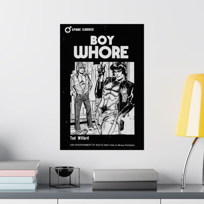 Boy Whore (70's Gay Pulp Novel Art Poster/Artwork by Gene Bilbrew)
