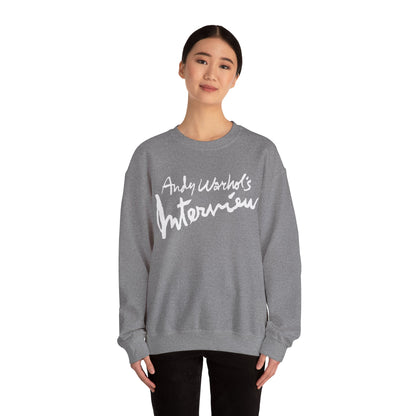 Interview Magazine Logo Sweatshirt (Replica Promo Sweatshirt/Andy Warhol's Interview Magazine)