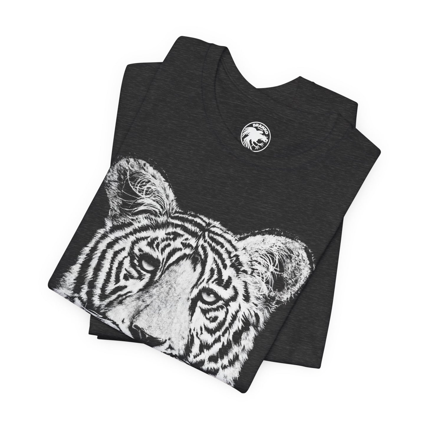 White Bengal Tiger (Replica 90's Tiger Shirt/Oversized Graphic with Vintage Print Effect)