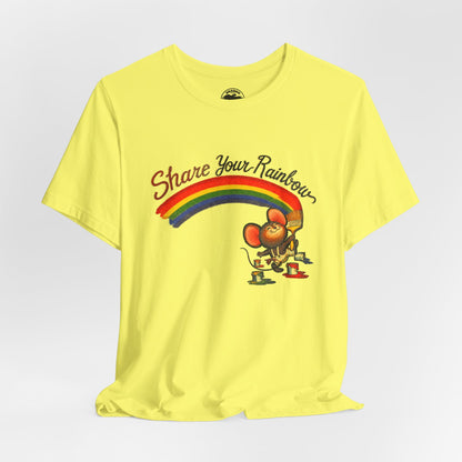 Share Your Rainbow (Replica 70's Iron-On Transfer Graphic)