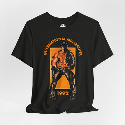 1992 International Mr. Leather (Replica Promo Shirt/Gay Leatherman Contest/Vintage Gay Leather)