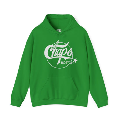 Chaps Boston Hoodie (Boston Gay Bar/80's and 90's/80's Logo with Vintage Print Effect)