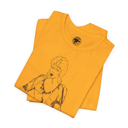 David Bowie (Ziggy Stardust Illustration from Spiders from Mars Tour/David Bowie Shirt)