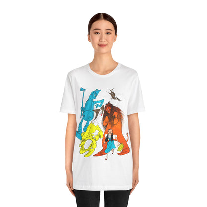 Wizard of Oz (Al Hirschfeld Color Illustration with Vintage Print Effect)