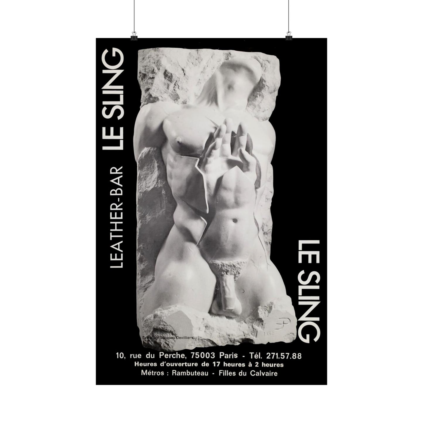 Le Sling Paris Poster (Paris Leather Bar)