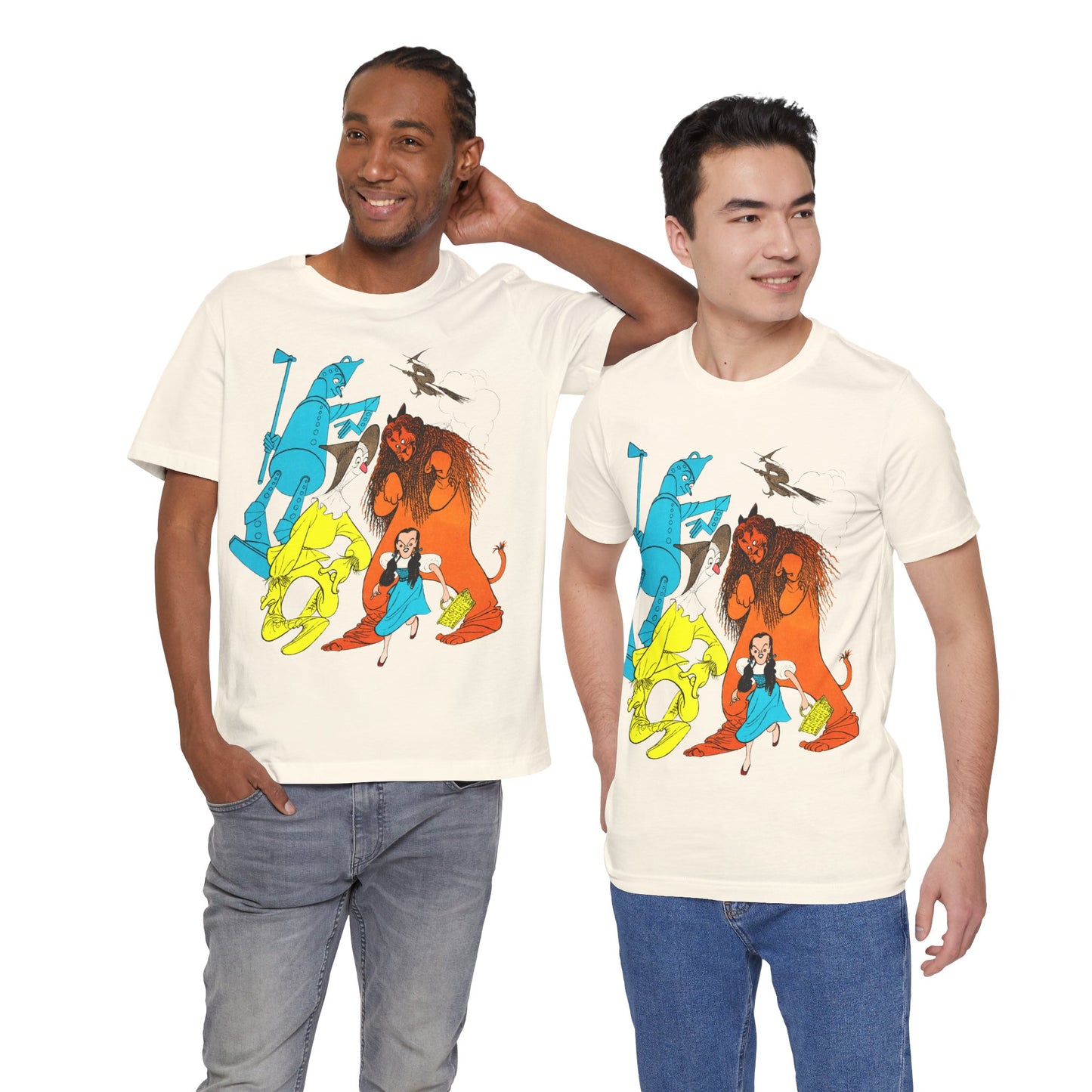 Wizard of Oz (Al Hirschfeld Color Illustration with Vintage Print Effect)