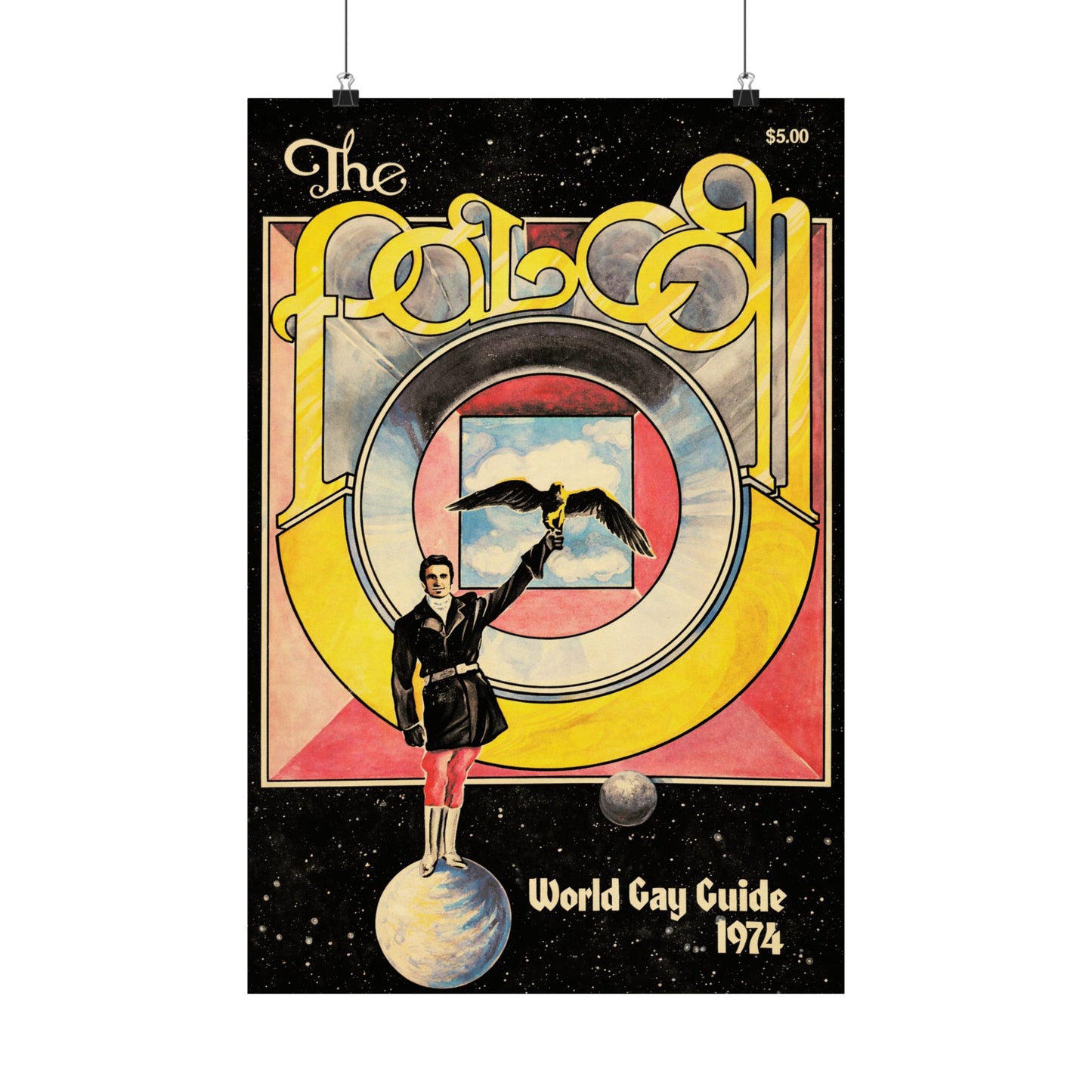 1974 Falcon World Gay Guide Poster