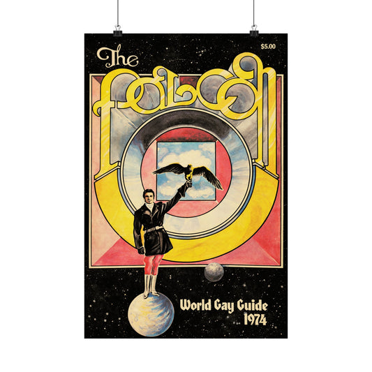 1974 Falcon World Gay Guide Poster