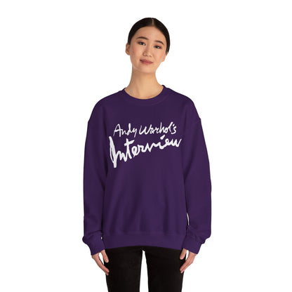Interview Magazine Logo Sweatshirt (Replica Promo Sweatshirt/Andy Warhol's Interview Magazine)
