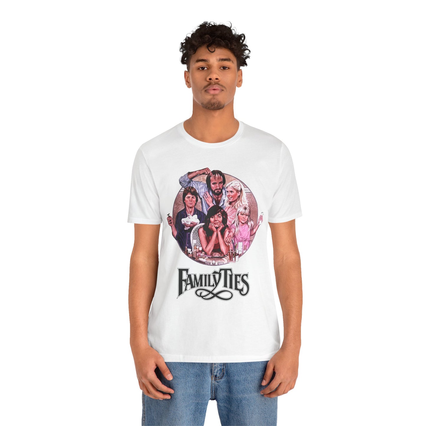 Family Ties (Replica Early 80's Promo Shirt/80's Tees)