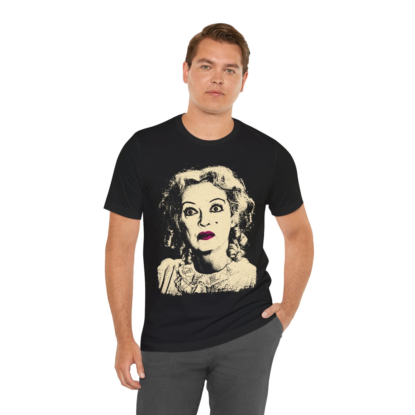 What Ever Happened to Baby Jane? (Graphic with Vintage Print Effect/Bette Davis as Baby Jane)
