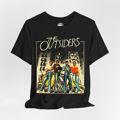 The Outsiders (Italian Poster Image Graphic with Vintage Print Effect/The Outsiders Shirt)