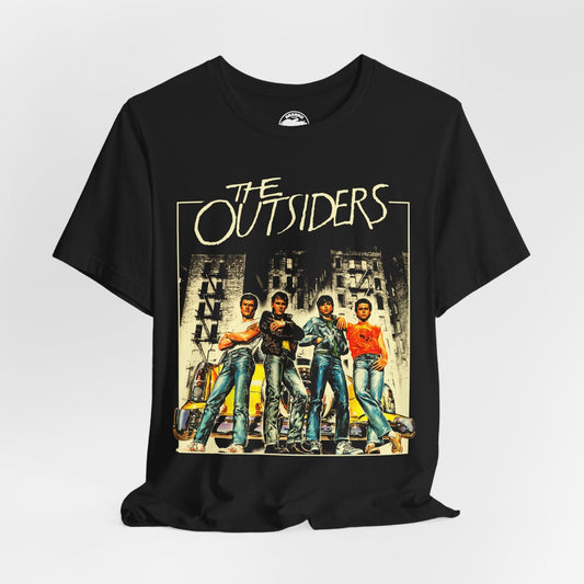 The Outsiders (Italian Poster Image Graphic with Vintage Print Effect/The Outsiders Shirt)