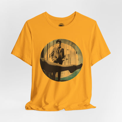 The Graduate (Mod Circle Graphic with Vintage Print Effect/Dustin Hoffman/Anne Bancroft/Mrs. Robinson)