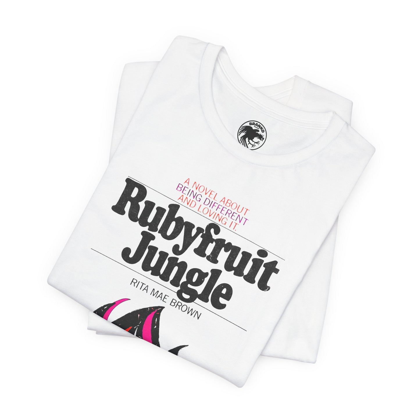 Rubyfruit Jungle (Book Cover Graphic with Vintage Print Effect/Lesbian Novel)