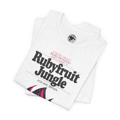 Rubyfruit Jungle (Book Cover Graphic with Vintage Print Effect/Lesbian Novel)