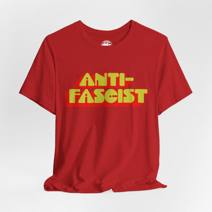Anti-Fascist (70's Font with Vintage Print Effect)
