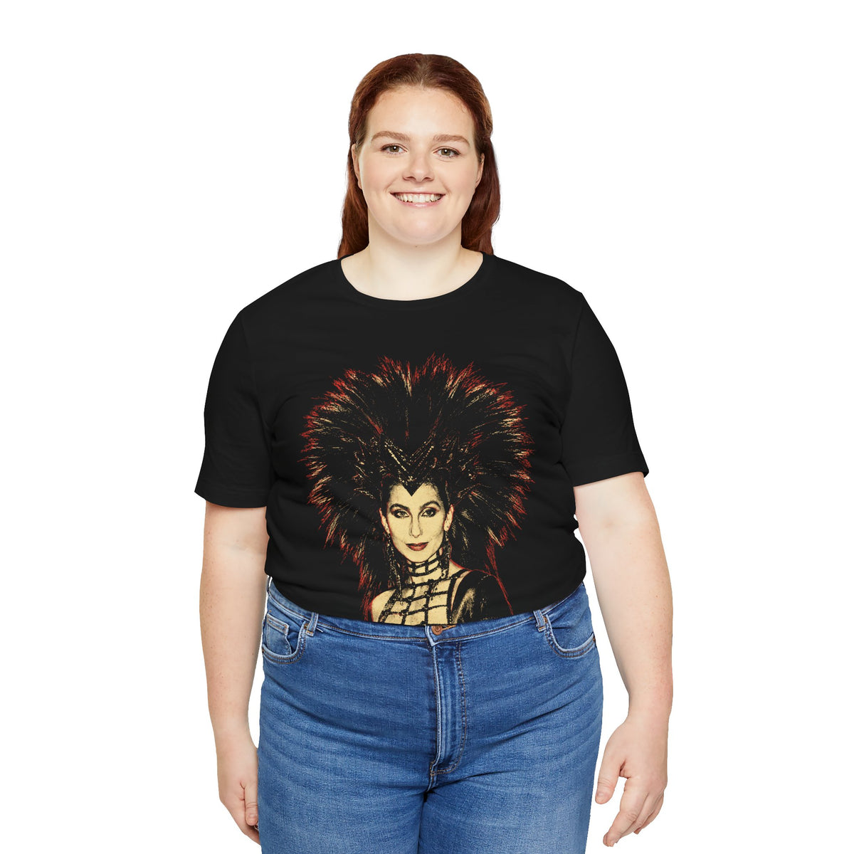 Cher (1986 Oscars Graphic Tee/Bob Mackie Dress)