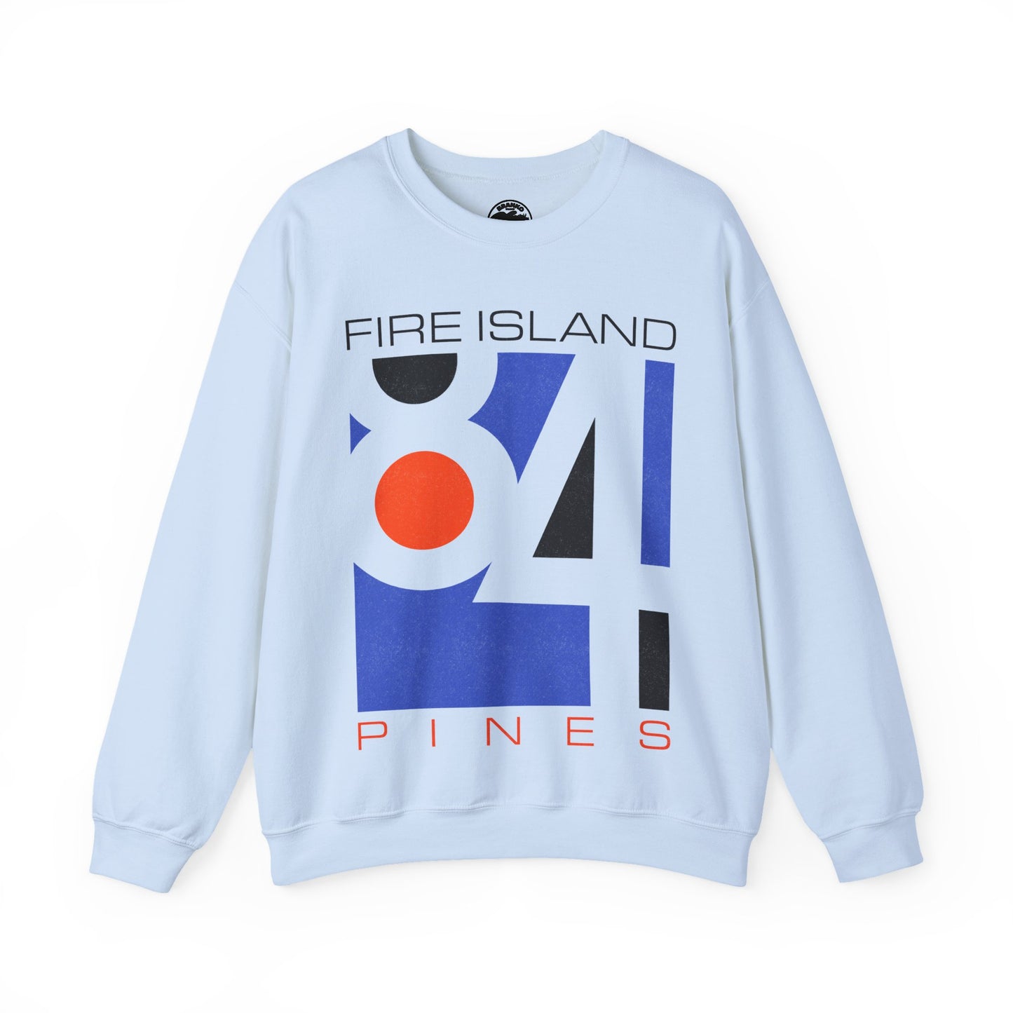 Fire Island Pines (Replica 1984 Souvenir Sweatshirt/Fire Island, New York/Graphic with Vintage Print Effect)