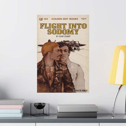 Flight Into Sodomy (60's Gay Pulp Novel Art Poster)