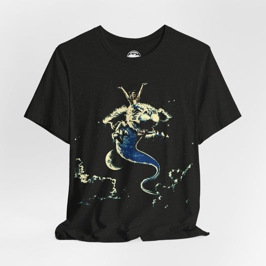The NeverEnding Story (Graphic with Vintage Print Effect/Atreyu and Falkor)