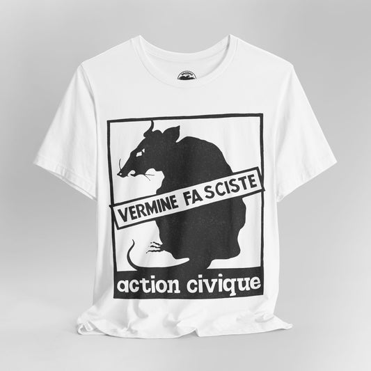 Vermine Fasciste (Late 60's Atelier Populaire Poster Graphic/Anti-Fascist)