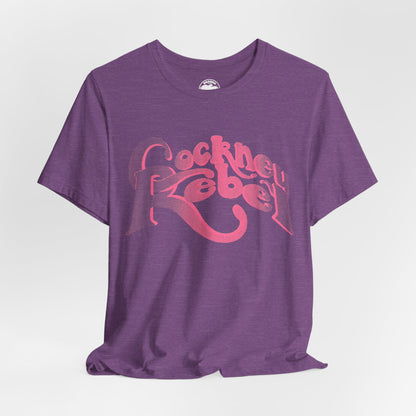Cockney Rebel (Replica 70's Promo Shirt/Pink Graphic with Vintage Print Effect/Steve Harley & Cockney Rebel Shirt)