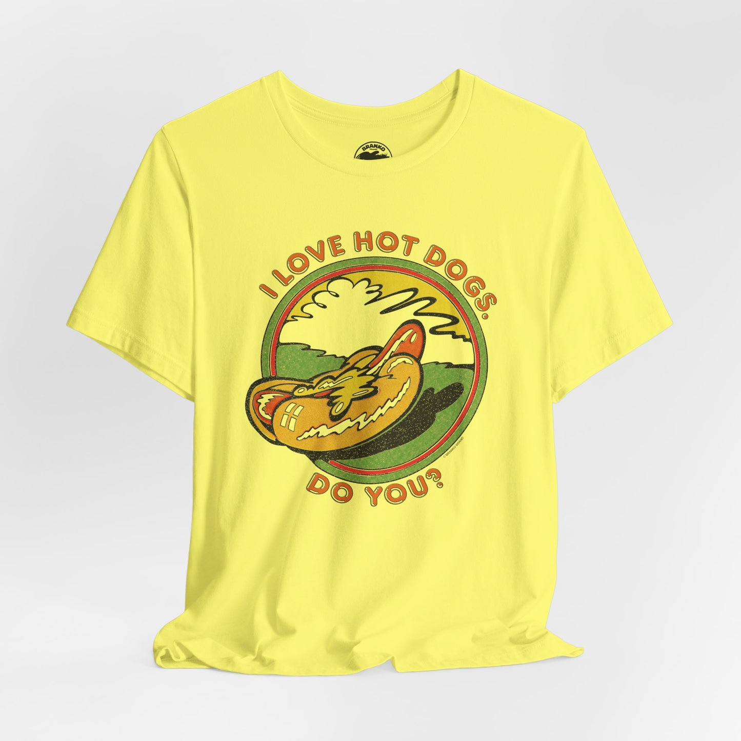 I Love Hot Dogs. Do You? (Replica 70's Iron-On Tee)