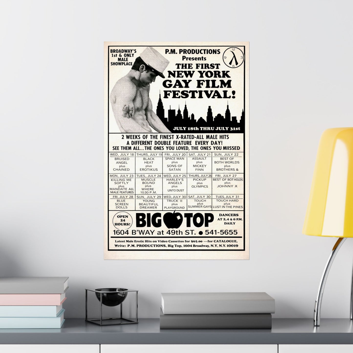 1979 New York Gay Erotic Film Festival Poster (Reprint of 1979 Promo Poster)