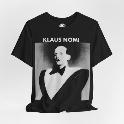 Klaus Nomi (Self Titled Debut Album Cover Art with Vintage Print Effect/Klaus Nomi Shirt)