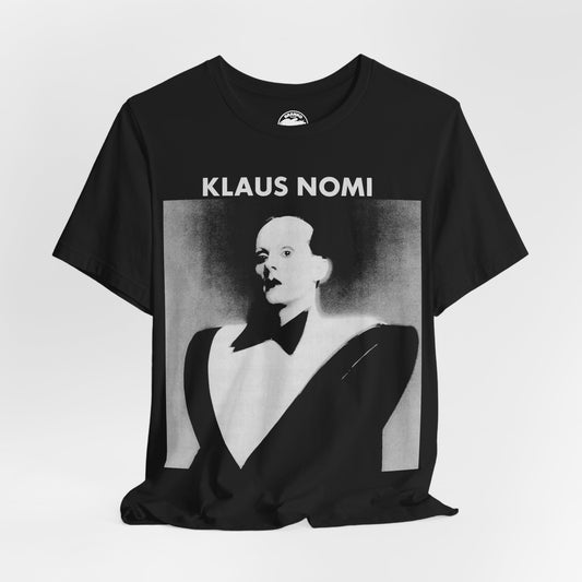 Klaus Nomi (Self Titled Debut Album Cover Art with Vintage Print Effect/Klaus Nomi Shirt)