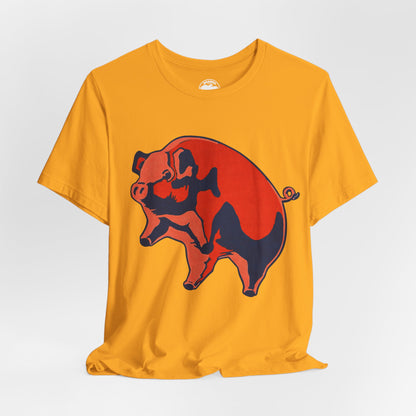 Pink Floyd (Oversized Animals Pig with Vintage Print Effect)
