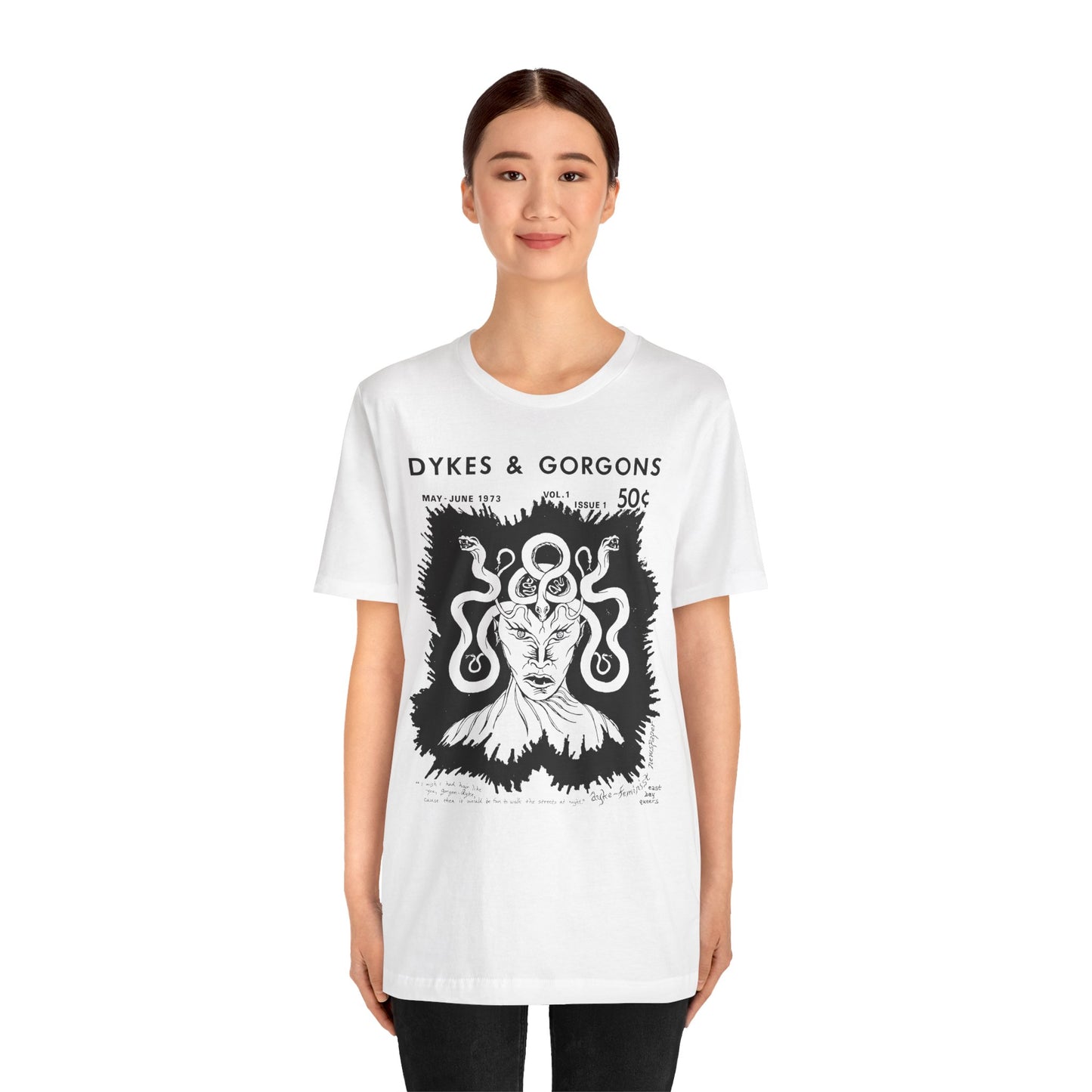 Dykes & Gorgons (1973 Lesbian Zine Cover Art)