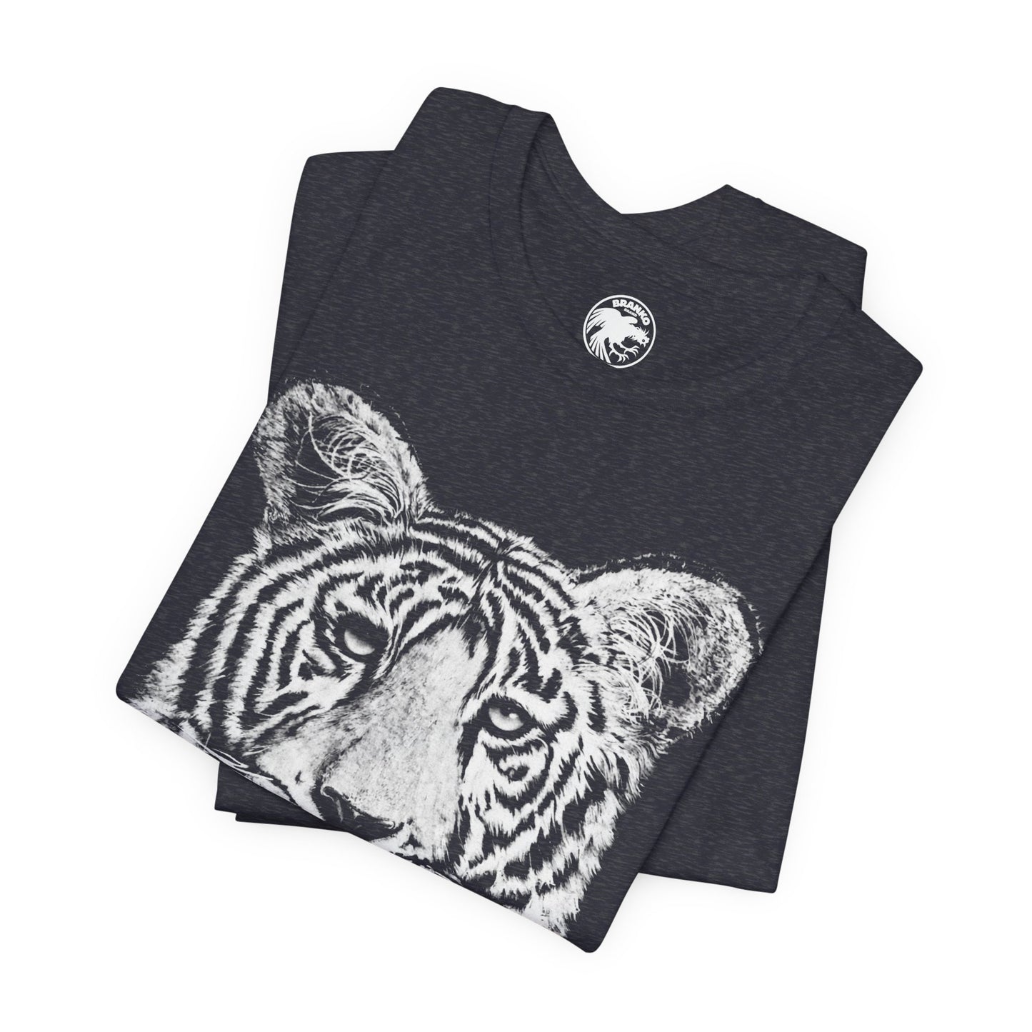 White Bengal Tiger (Replica 90's Tiger Shirt/Oversized Graphic with Vintage Print Effect)