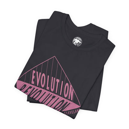 1992 Cleveland Pride (Replica Lesbian, Gay and Bi Pride Shirt/Cleveland Gay Pride/Evolution Revolution)