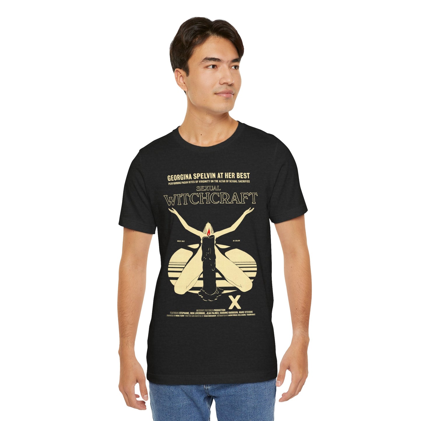 Sexual Witchcraft (1973 Adult Film/Georgina Spelvin/Vintage Porn Shirt)