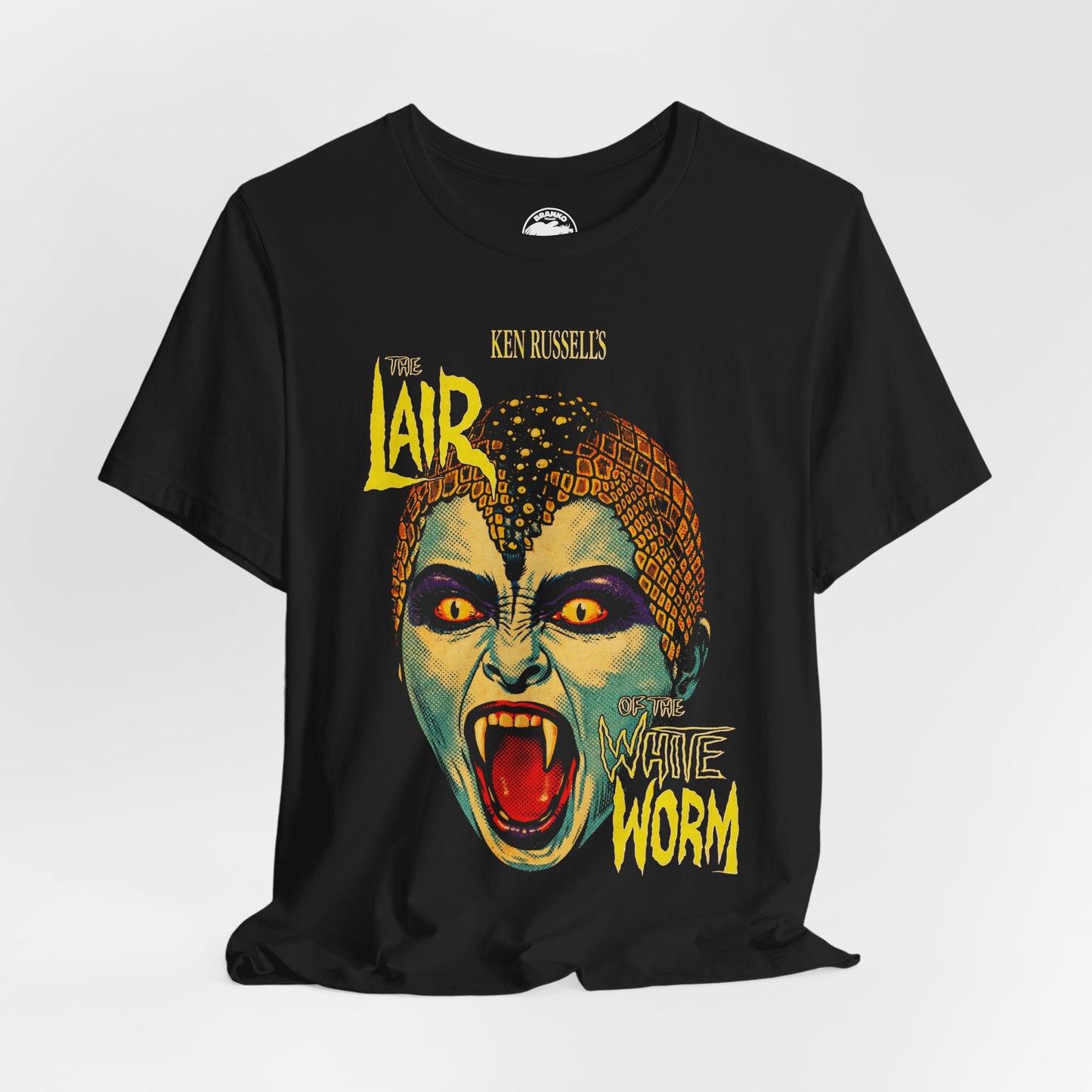 Lair of the White Worm (Pop Style Graphic with Vintage Print Effect/Ken Russel Shirt)