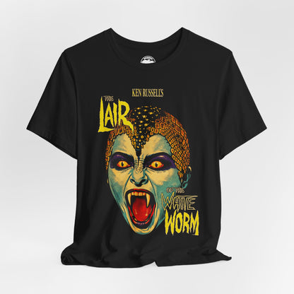 Lair of the White Worm (Pop Style Graphic with Vintage Print Effect/Ken Russel Shirt)