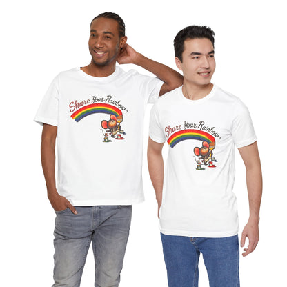 Share Your Rainbow (Replica 70's Iron-On Transfer Graphic)