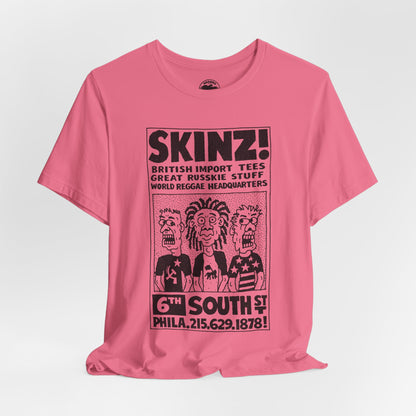 SKINZ! (South Street Philadelphia Counter Culture Shop/Replica Promo Shirt/Skinz South Street)