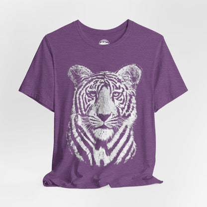 White Bengal Tiger (Replica 90's Tiger Shirt/Oversized Graphic with Vintage Print Effect)