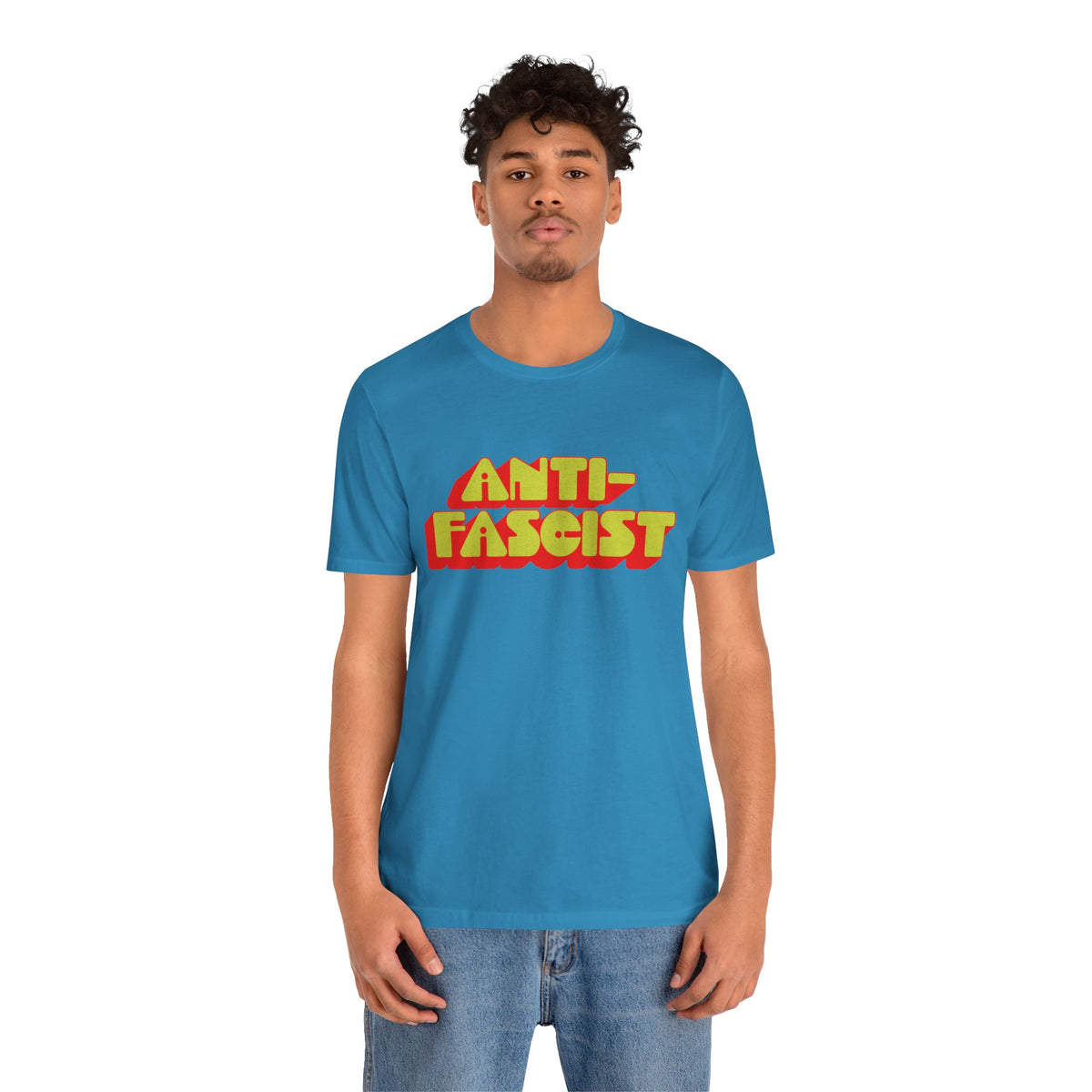Anti-Fascist (70's Font with Vintage Print Effect)