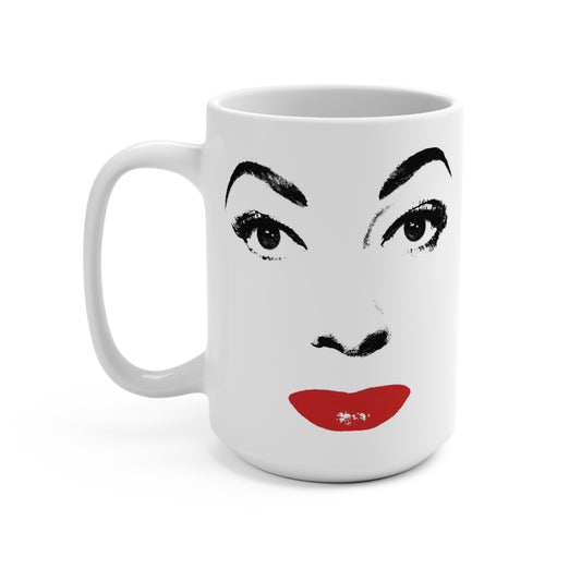 Mommie Dearest Coffee Mug (15oz. White Ceramic/Faye Dunaway/Joan Crawford)