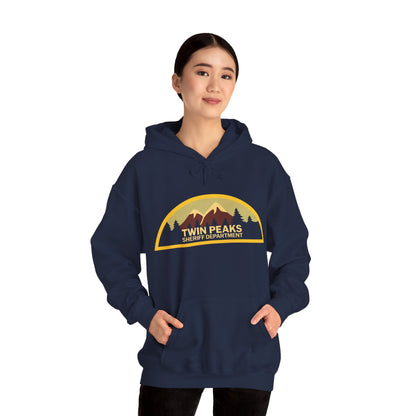 Twin Peaks Sheriff Department Hoodie (Logo with Vintage Print Effect/Twin Peaks Shirt)
